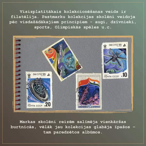 Izstādes "Skolas laiks" 20.tēma - Kolekcionēšana